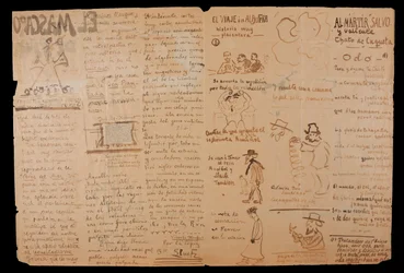 The Bow of the Ship. Illustrated and Handwritten Interior